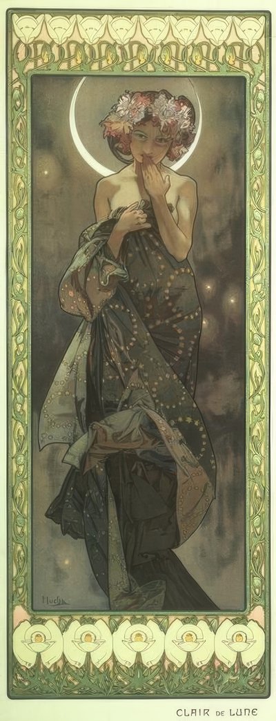 Měsíční svit od Alphonse Mucha