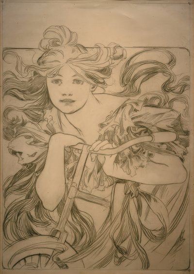 Cykly Perfecta, Design Sketch od Alphonse Mucha