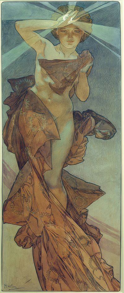 Ranní hvězda od Alphonse Mucha