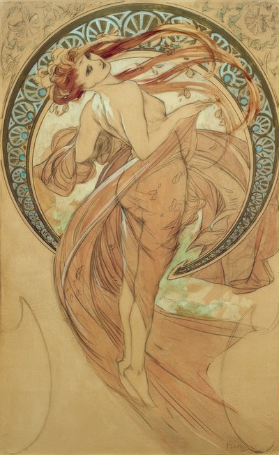 Tanec od Alphonse Mucha