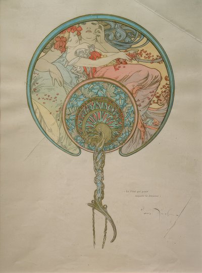 Návrh na ventilátor od Alphonse Mucha