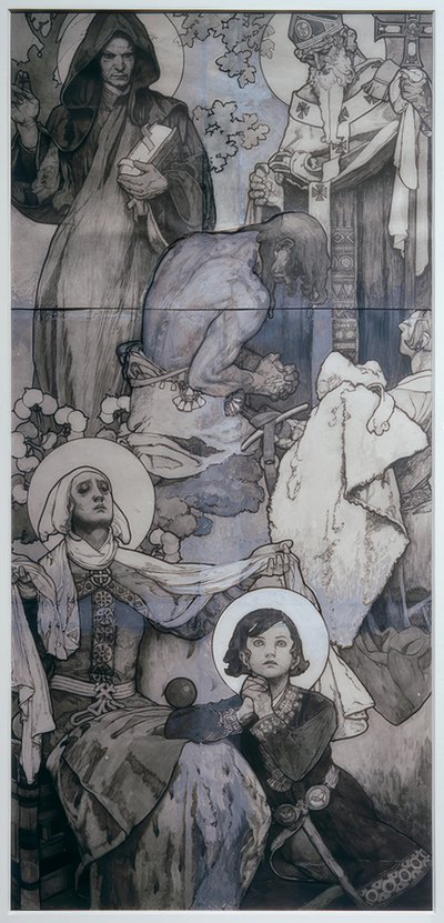 Okno svatého Víta v Praze od Alphonse Mucha