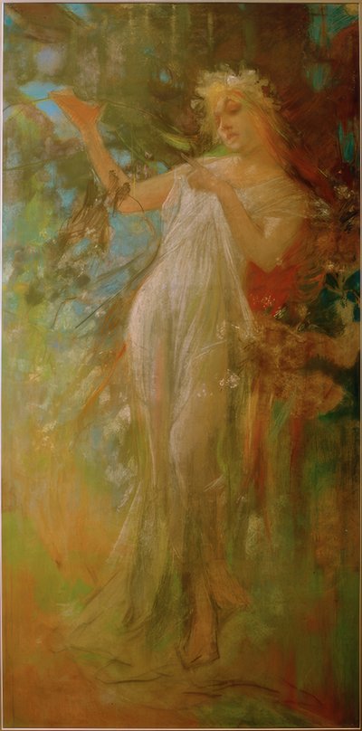 jaro od Alphonse Mucha
