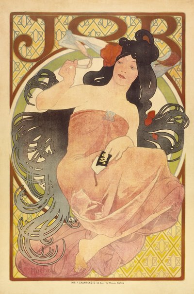 Job, kolem 1897-98 od Alphonse Mucha