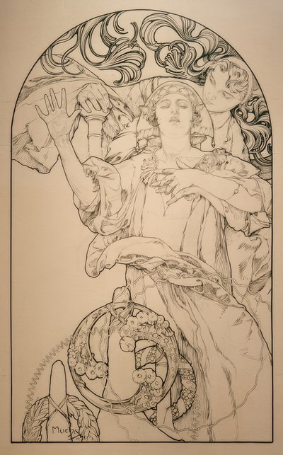 Kino s varhanami Wurlitzer od Alphonse Mucha