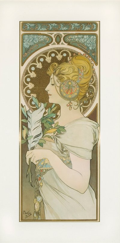 Pírko od Alphonse Mucha
