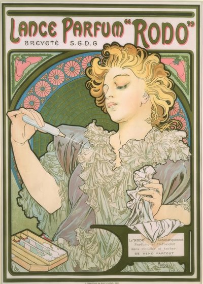 Stěrka na parfémy od Alphonse Mucha
