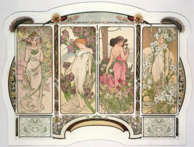 Květiny od Alphonse Mucha