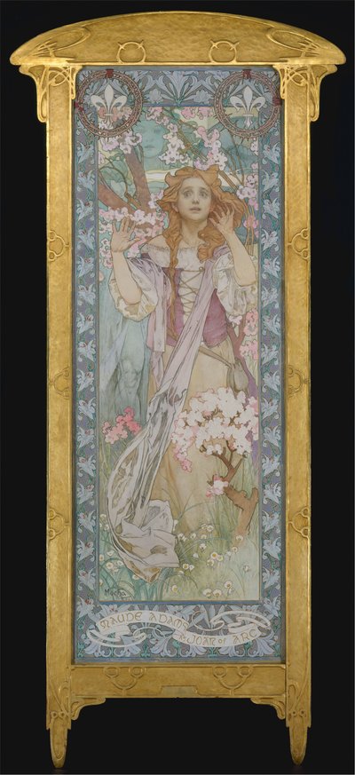 Maude Adams jako Johanka z Arku, 1909 od Alphonse Mucha