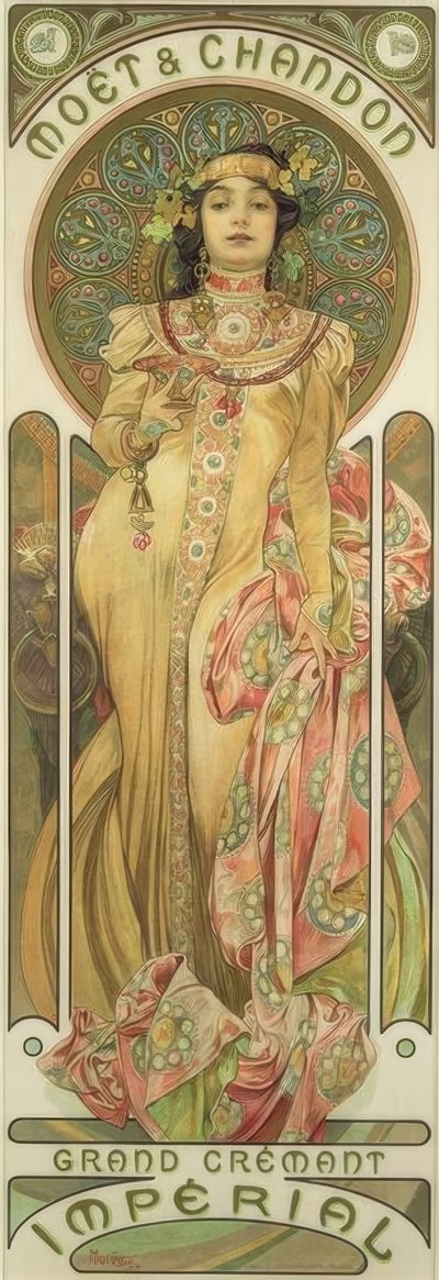 Moët & Chandon / Grand Crémant Imperial od Alphonse Mucha