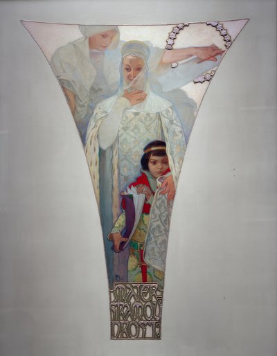 Mateřská moudrost - Eliška Přemyslovna od Alphonse Mucha
