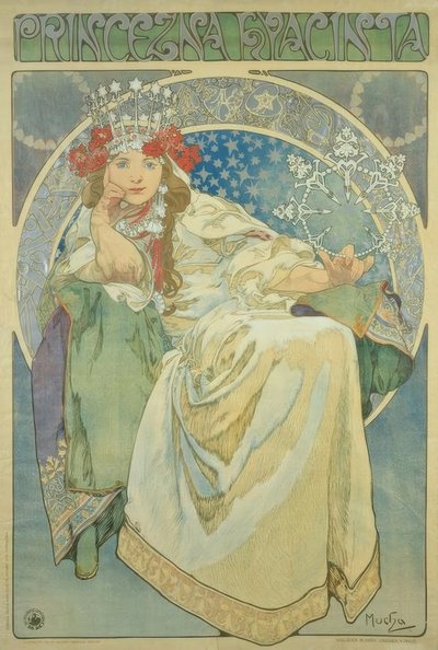 Princezna Hyacinta od Alphonse Mucha