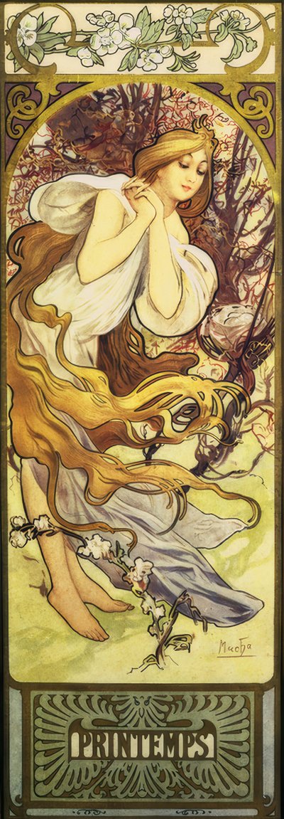 Jaro od Alphonse Mucha