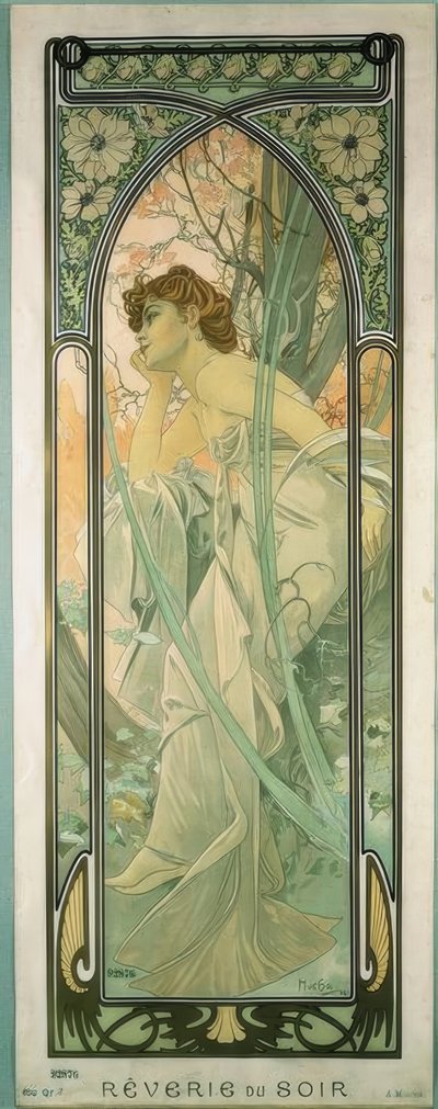 Večerní snění od Alphonse Mucha