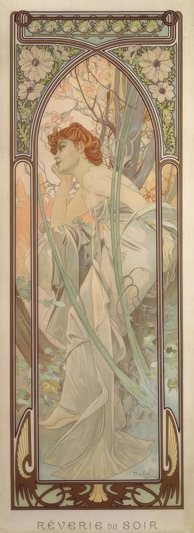 Večerní snění od Alphonse Mucha