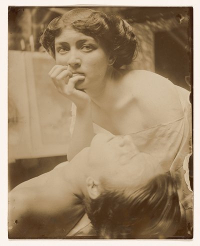 Studie pro dekorativní panel, 1908 (želatinový stříbrný tisk) od Alphonse Mucha