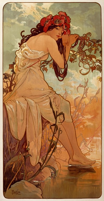 Léto, 1896. od Alphonse Mucha