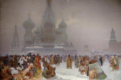 Zrušení nevolnictví v Rusku, 1914 od Alphonse Mucha