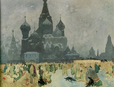 Studie Emancipace ruských nevolníků pro Slovanskou epopej, 1914 od Alphonse Mucha