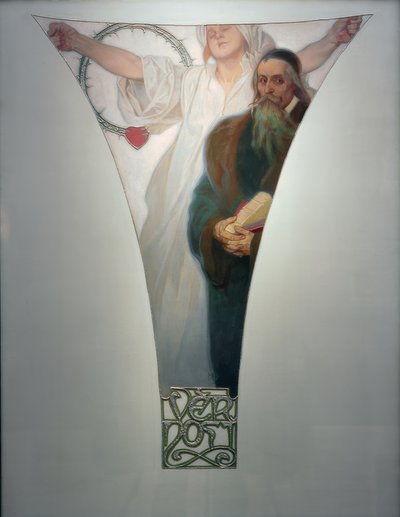 Treue – J.A.Komensky od Alphonse Mucha