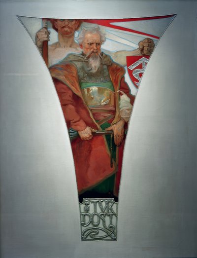 Nesmiřitelnost - Jan Rohác z Dubé od Alphonse Mucha