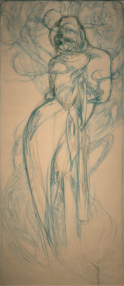 Zima od Alphonse Mucha