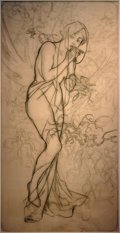 Zima od Alphonse Mucha