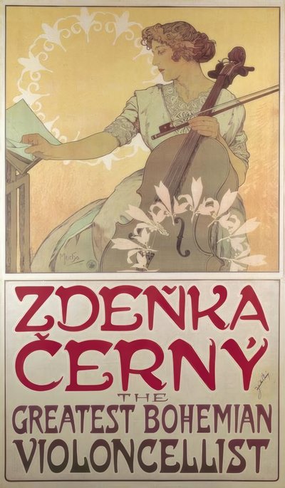 Zdenka Cerny od Alphonse Mucha