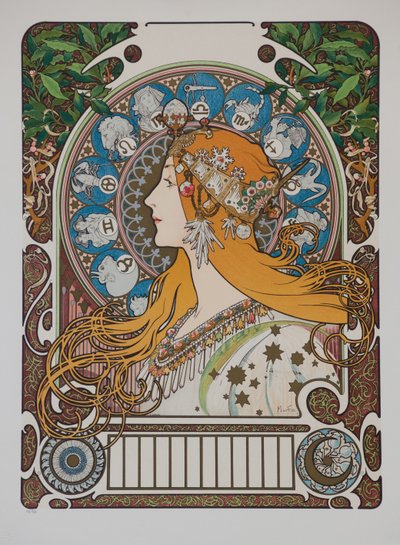 Zodiac Zodiac, 1896. od Alphonse Mucha