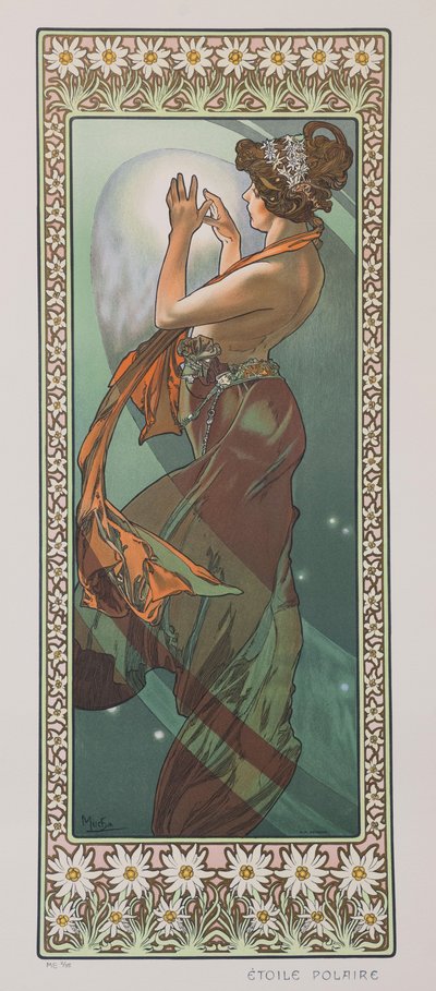 Polar Star The North Star, 1902. od Alphonse Mucha