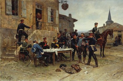 The Dispatch-Bearer, 1880. od Alphonse de Neuville