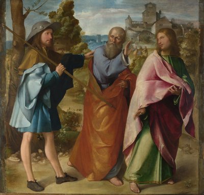 Cesta do Emauz, c. 1516 od Altobello Melone