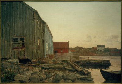 Rybářská chata, starý Hellesund od Amaldus Nielsen