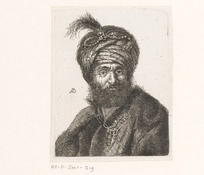 Busta muže v turbanu od Amalie Baader