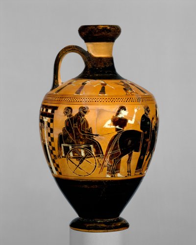 Lekythos, cca 550-530 př. n. l. (terakota) od Amasis Painter