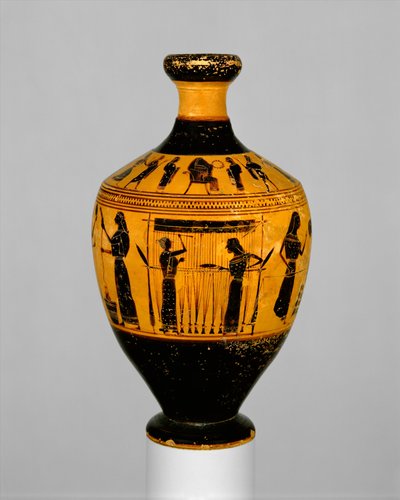 Lekythos, cca 550-530 př. n. l. (terakota) od Amasis Painter