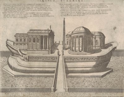 Ostrov Tiber od Ambrogio Brambilla