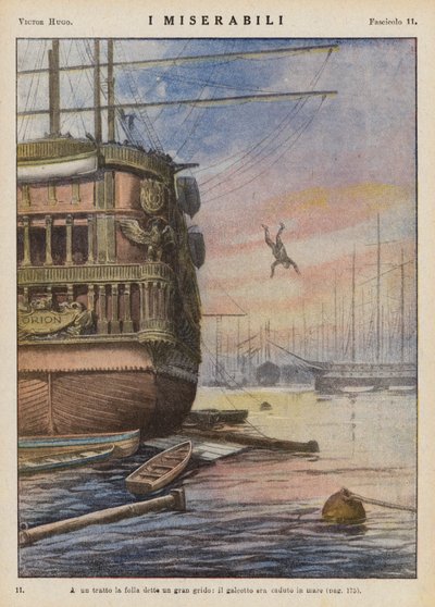 Ilustrace k Bídníkům od Victora Huga (barevná litografie) od Ambrogio Lombardi
