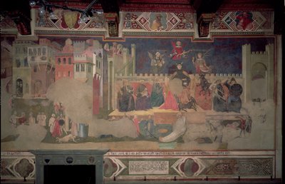 Alegorie špatné vlády, 1388-40 (viz také 136325) od Ambrogio Lorenzetti