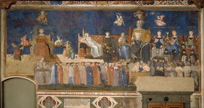 Alegorie dobré vlády Cyklus fresek Alegorie dobré a špatné vlády, 1338-1339 od Ambrogio Lorenzetti