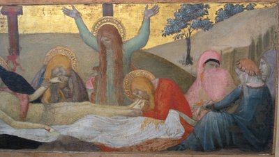 Ambrogio lorenzetti, madona s dítětem a svatými m. maddalenou a marta, truchlení, 03 od Ambrogio Lorenzetti