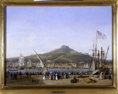 Přístav Marseille od Louis Garneray, sd. kolem 1820, Olej na plátně, V. 0,330; L. 0,460. CCIP Sb. od Ambroise Louis Garneray