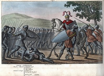 Eudes (Odon) (860 - 898), karolínská dynastie, vedla bitvu proti Normanům a vítězně bránila Paříž (885 - 887) - Navrhl a vyryl Ambroise Tardieu v roce 1825. od Ambroise Tardieu