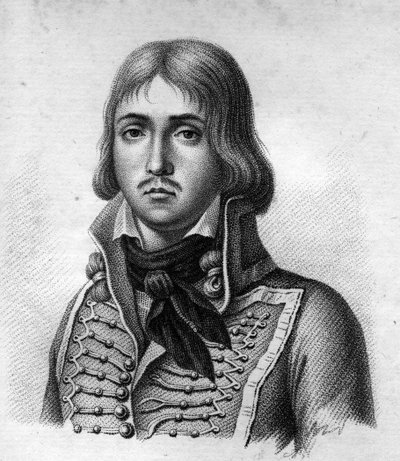 Generál Marceau.François Séverin Marceau Desgraviers General français (1769 až 1796).in” Portréty francouzských generálů po vítězstvích a výbojích Francouzů””. Vyryl Ambroise Tardieu v roce 1818. Sbírka Stella. od Ambroise Tardieu