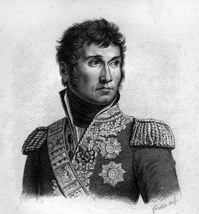 Jean Lannes (1769-1809), vévoda z Montebella, francouzský maršál v „Portrétech francouzských generálů po francouzských vítězstvích a výbojích““. Vyryl Ambroise Tardieu v roce 1818. Sbírka Stella. od Ambroise Tardieu
