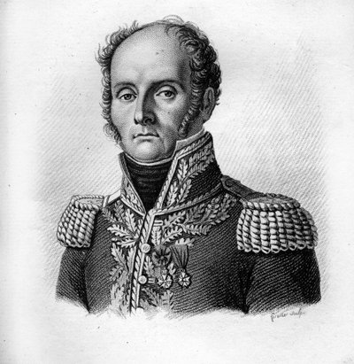 Generál Charles - Théodore Beauvais de Préau (1772-1830) v „Portrétech francouzských generálů“. Vyryl Ambroise Tardieu v roce 1818. Sbírka Stella od Ambroise Tardieu