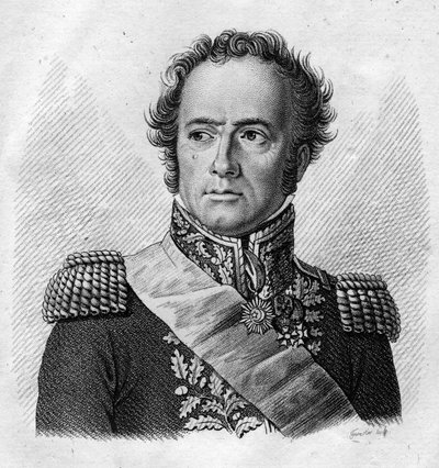 Maximilien Sébastien Foy. Francouzský generál a politik (1775 až 1825) - v “Portréty francouzských generálů po vítězstvích a výbojích Francouzů””. Vyryl Ambroise Tardieu v roce 1818. Sbírka Stella. od Ambroise Tardieu