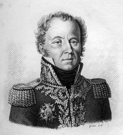 Portrét generálmajora barona Louise Emmanuela (Louis-Emmanuel) Rey (1768-1846) - v „Portrétech francouzských generálů po vítězstvích a výbojích Francouzů““. Hrob od Ambroise Tardieu v roce 1818. Sbírka Stella. od Ambroise Tardieu