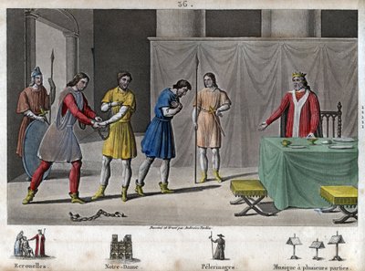 Robert II., zbožný (970 - 1031) propouští spiklence - Roberta II. známého jako „Pobožný“ (972-1031), dynastie Kapetovců. Věděl, že dva spiklenci byli odsouzeni k smrti, nechal je promluvit, zacházel s nimi krásně a vrátil se na svobodu. od Ambroise Tardieu