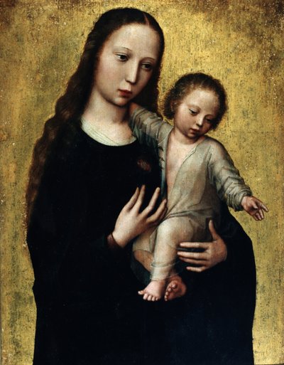 Panna Maria s Ježíškem v košili od Ambrosius Benson